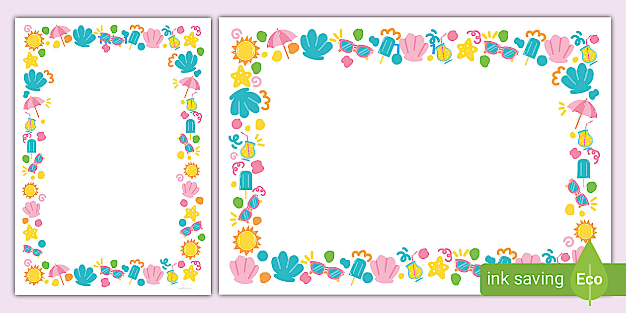 Summer Vibes Themed Editable Poster (Hecho por educadores)