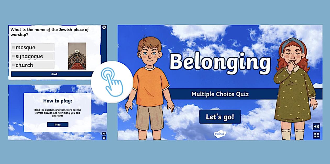 Rechoice RE: Belonging: KS1 Multiple Choice Quiz