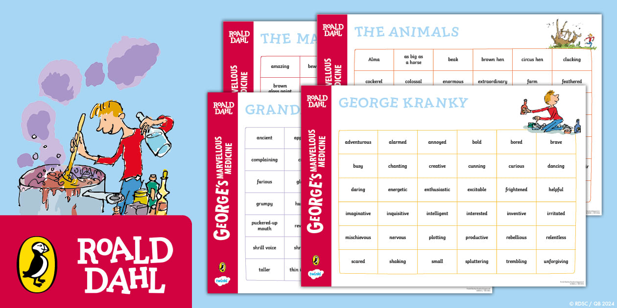 FREE! - George's Marvellous Medicine: Word Mats - Twinkl