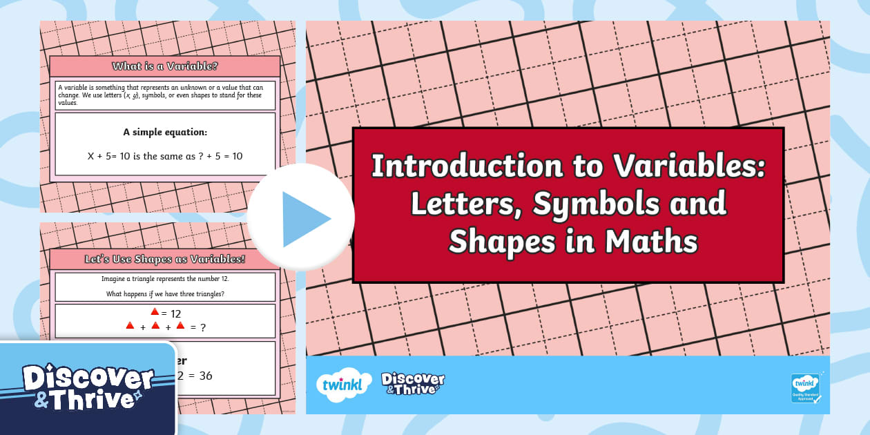 Shapes (Variables) Powerpoint (professor feito) - Twinkl