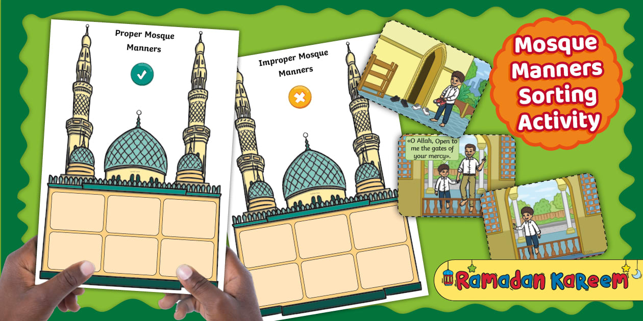 Mosque Manners Sorting Activity
