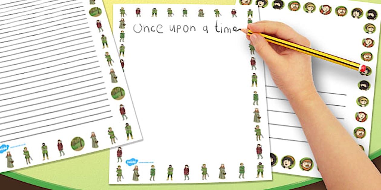 Robin Hood Portrait Page Borders (teacher made) - Twinkl