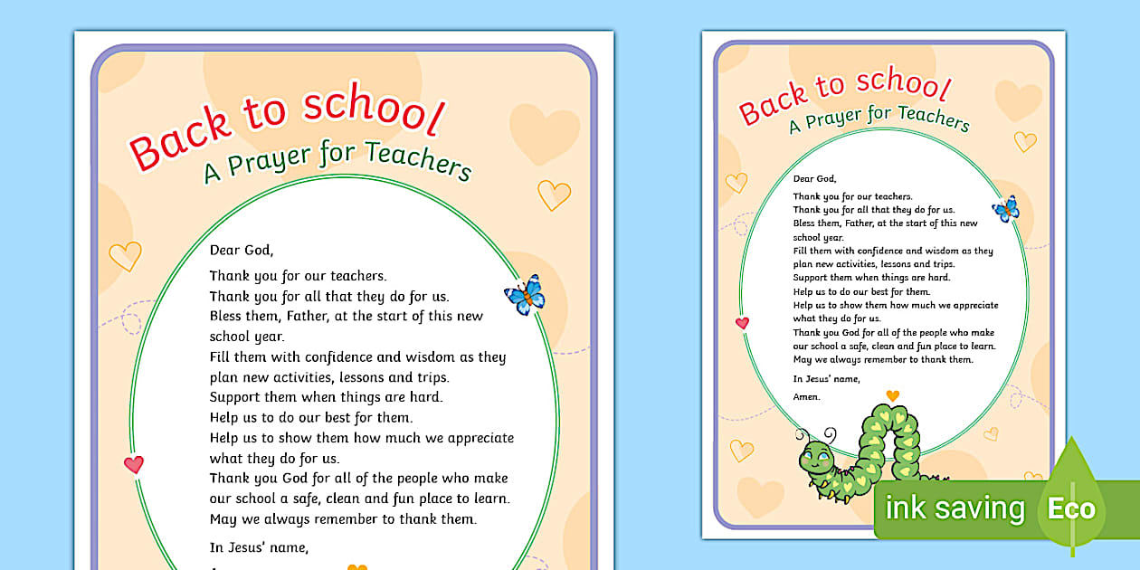 KS1 Back To School Prayer For Teachers teacher Made Ks1 back to school prayer for teachers teacher made