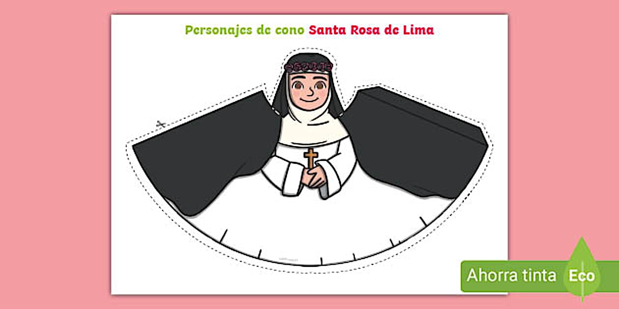 Manualidad: Santa Rosa de Lima | Twinkl Perú