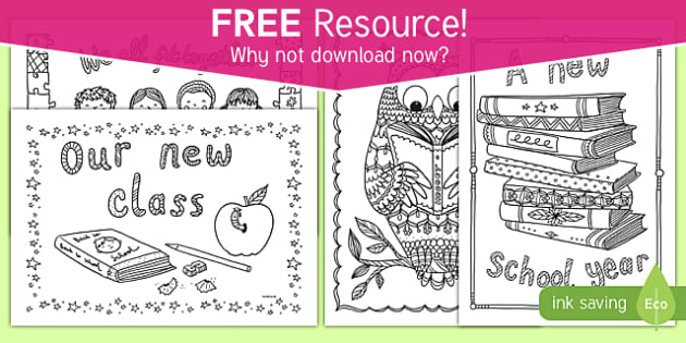 FREE! - Back to School | Colouring Pages | Teacher Made ...