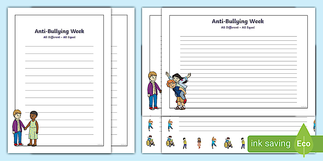 Anti-Bullying Week First Level Page Border Pack - Twinkl