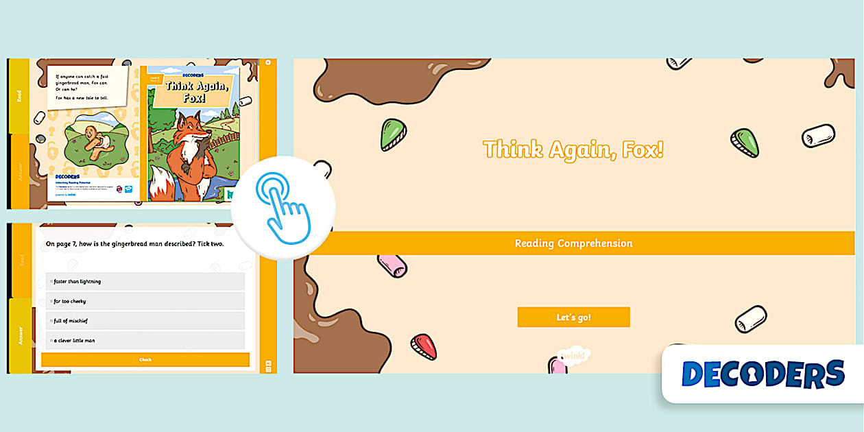 Fox Interactive Learning Think Again Fox!: Interactive Comprehension - Decoders