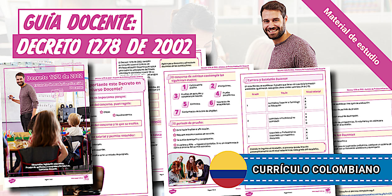 Guía docente: decreto 1278 - concurso docente