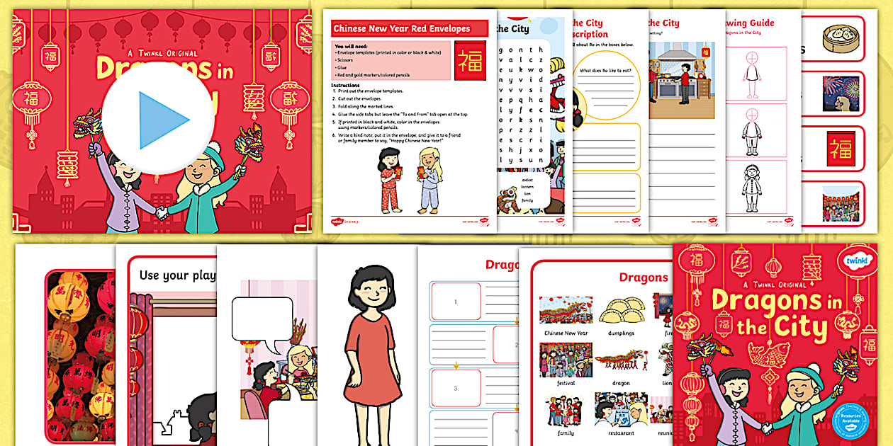 Dragons In The City Activity Pack | Twinkl Chinese New Year
