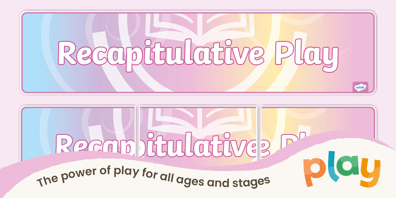 Recapitulative Play Icon Display Banner