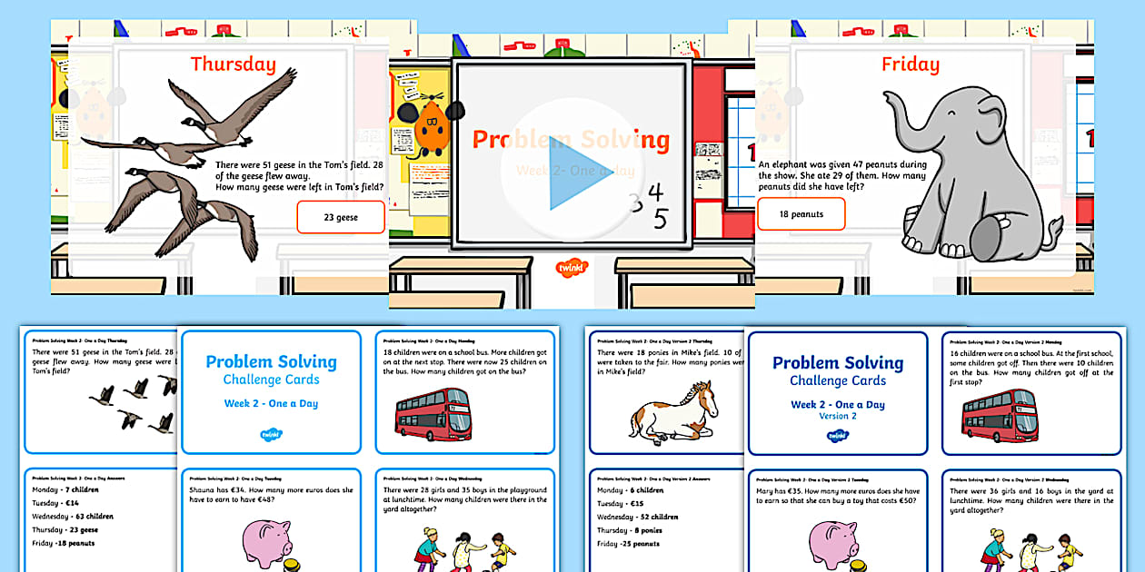 Week 2 - Problem Solving - One a day - Resource Pack