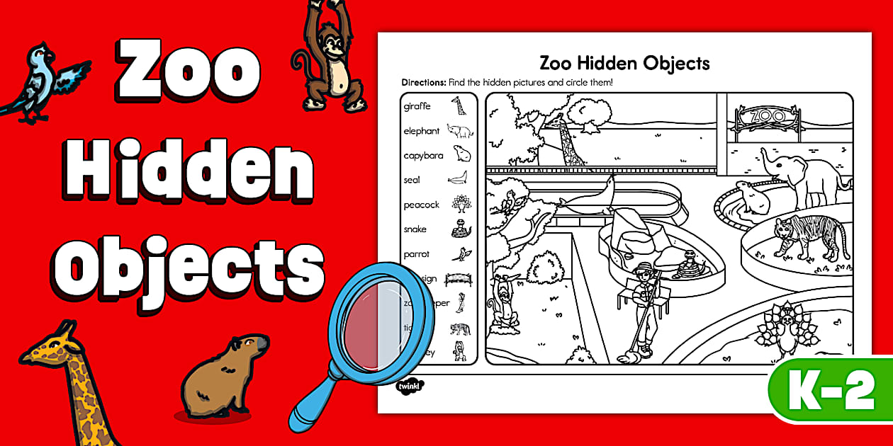 Zoo Hidden Objects Activity