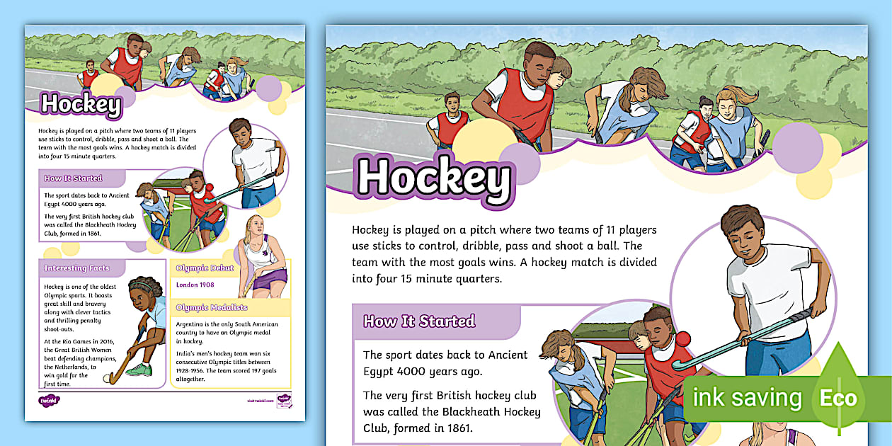 Hockey Fact Sheet - the Olympic games - all about hockey