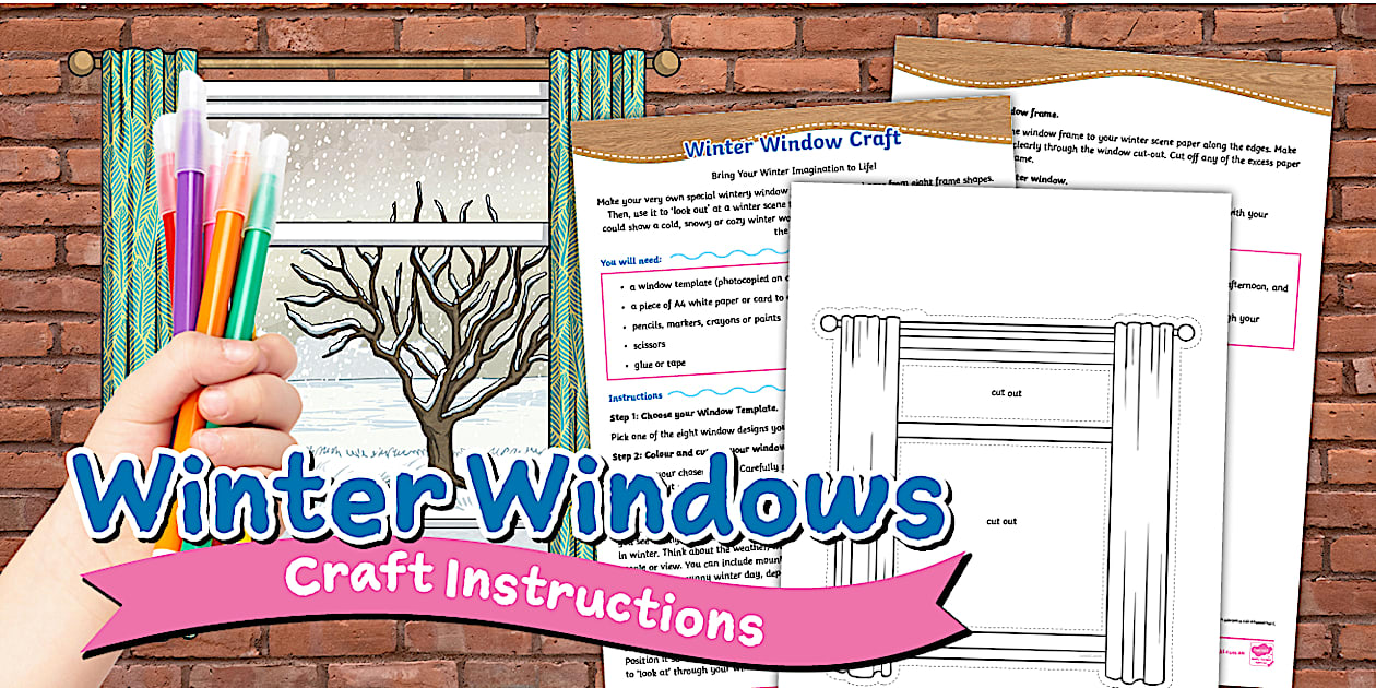 Window Winter Project Winter Window Craft Instructions