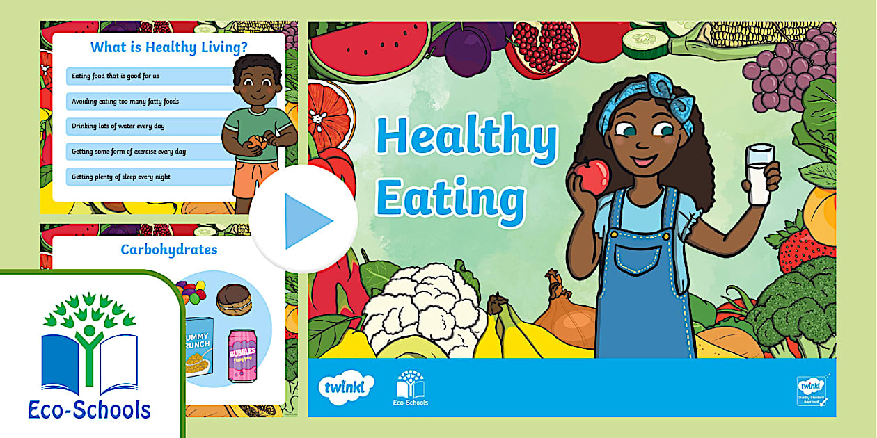 FREE! - Eco-Schools NI: Healthy Eating KS1 PowerPoint