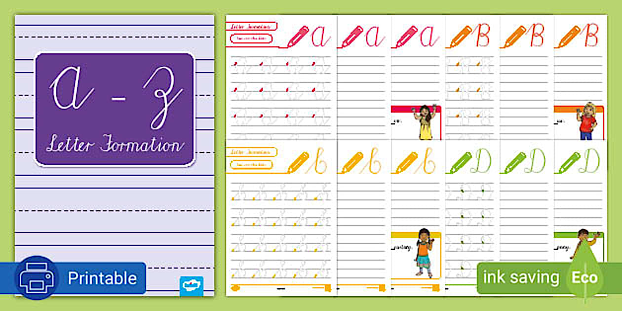 Uppercase Letter Formation Cursive Writing South Africa