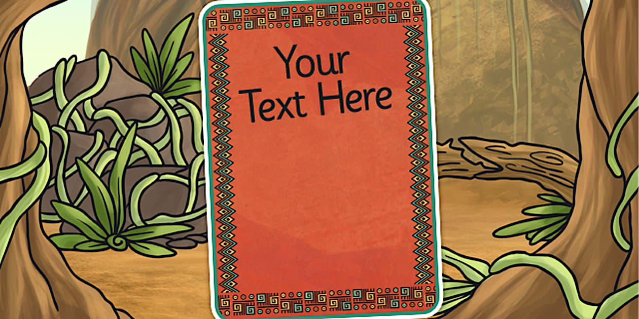 Maya Civilization Themed Themed Editable Poster Template