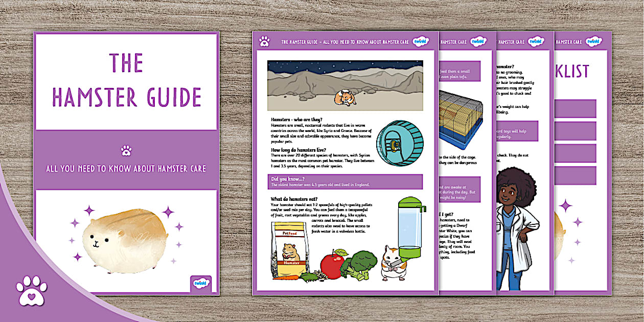 The Ultimate Hamster Handbook Pet Care Guide Twinkl Pets