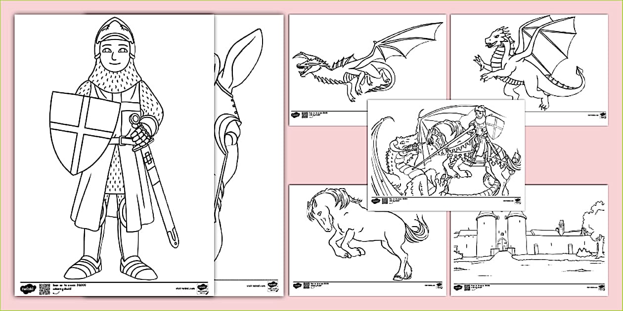 St. George's Day Colouring Pages