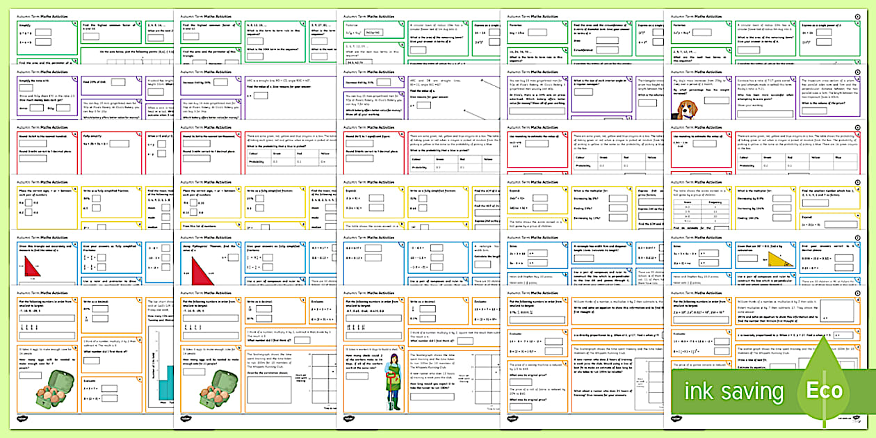 Mathematics and Numeracy Activity Tasks Pack 1 - Twinkl