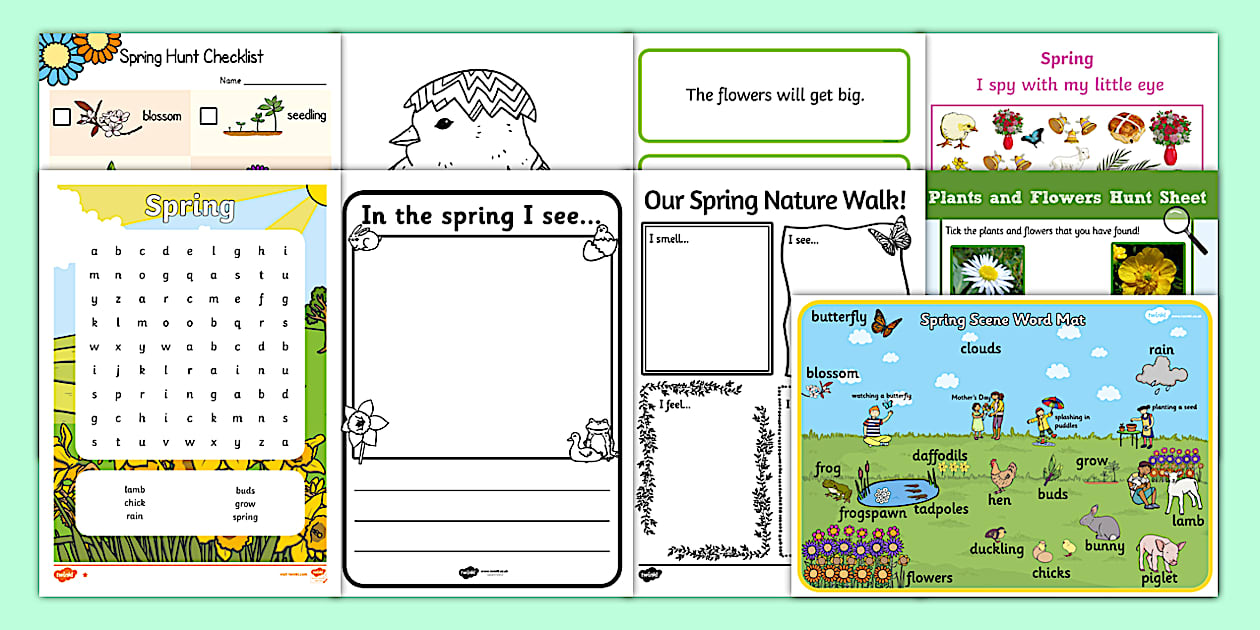 Spring art junior infants | Aistear resource pack | Twinkl