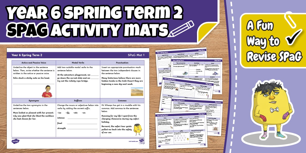 * NEW * Year 6 Spring Term 2 SPaG Activity Mats