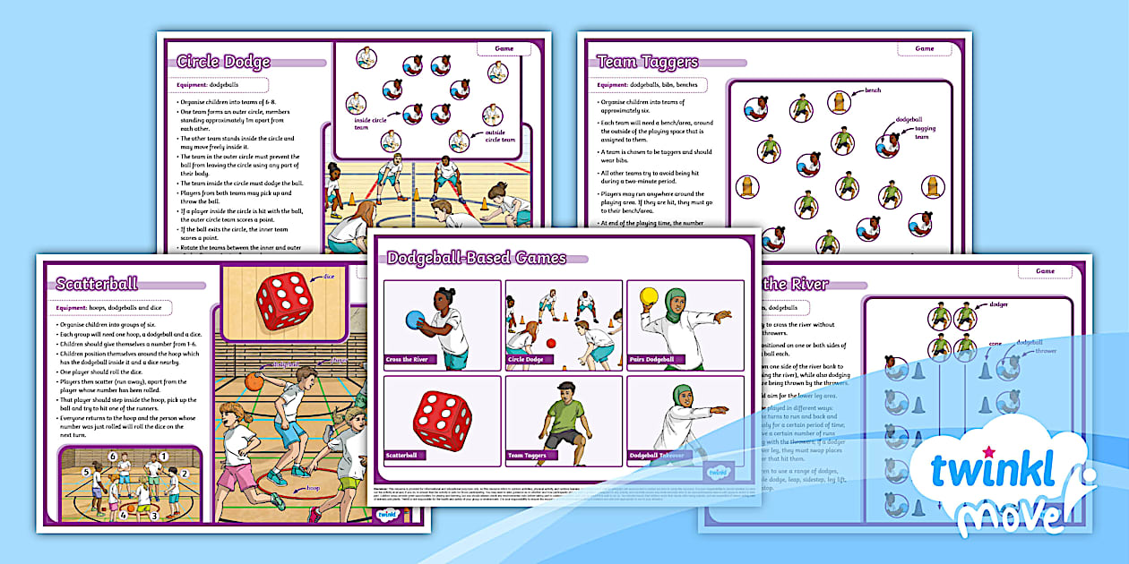 Dodgeball PE Games (teacher made) - Twinkl