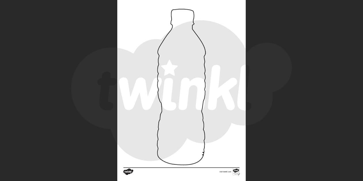 plastic bottle template