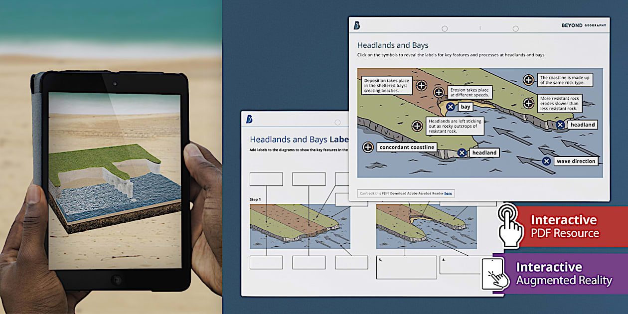 Secondary Geography: Augmented Reality Headland and Bay Activity