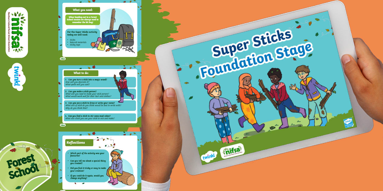 Forest School Super Sticks PowerPoint Foundation Stage