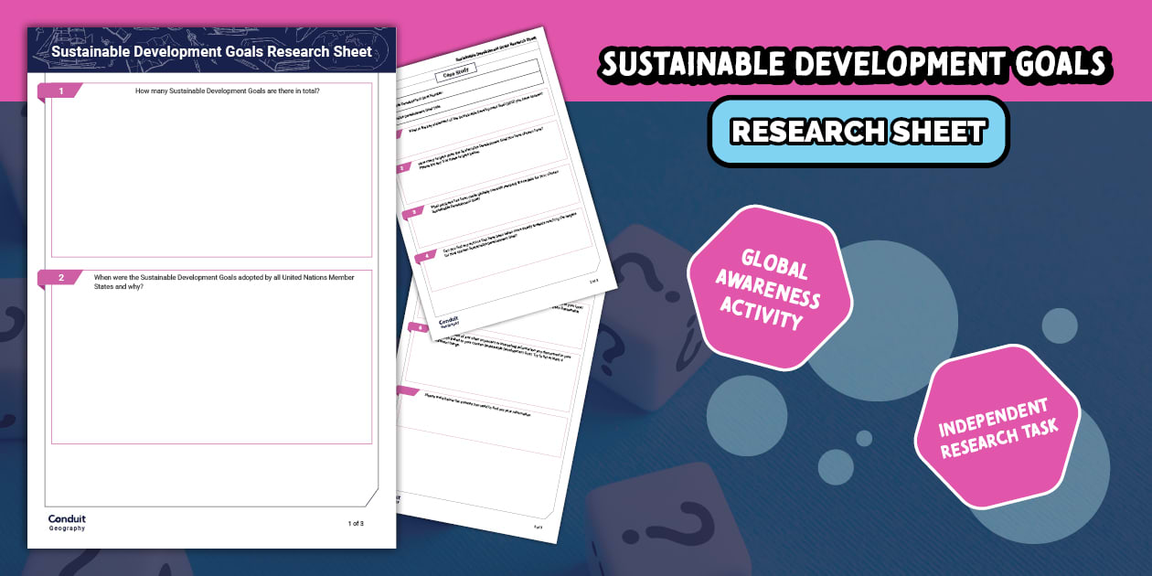 SDG Research Sheet for BGE Learners