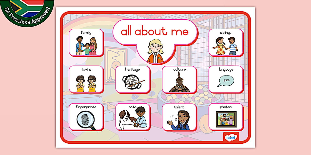 All About Me: Communication Mat - Twinkl