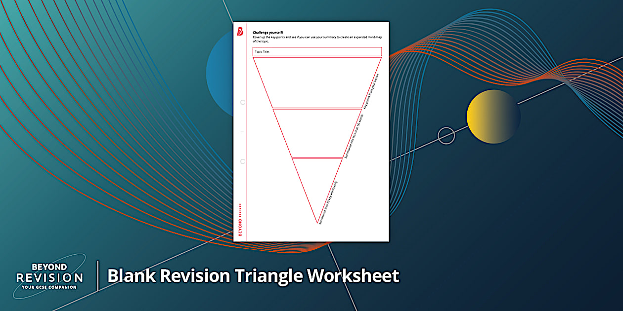 Blank Revision Triangle Worksheet / Worksheet - Twinkl