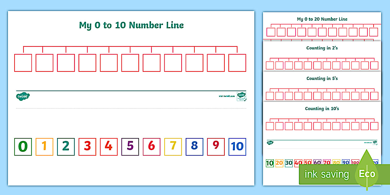 Editable Create a Number Line Activity Pack (Lehrer gemacht)
