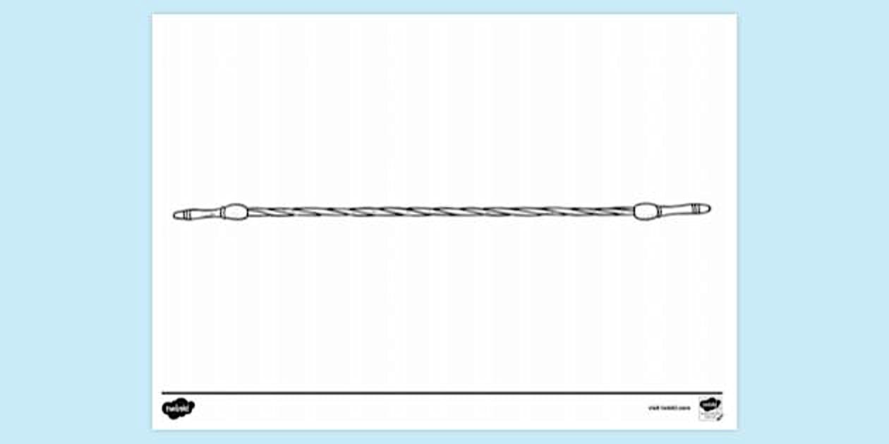 Stretched Rope Colouring Sheet | Colouring Sheets | Twinkl