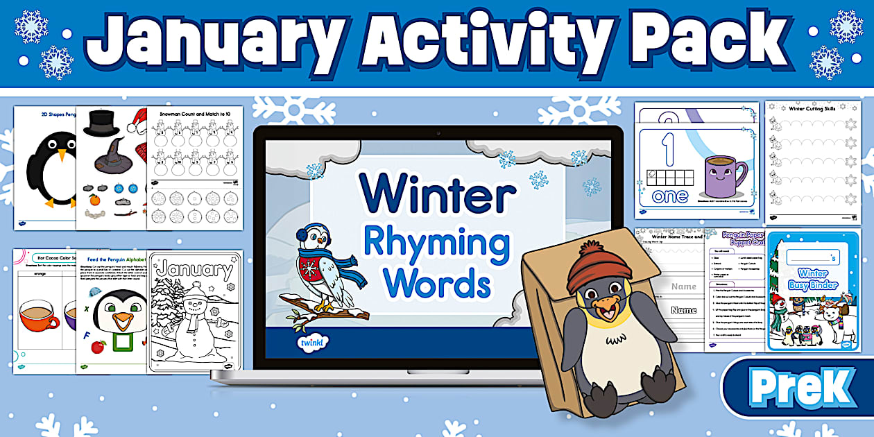 Prekindergarten January Activity Pack