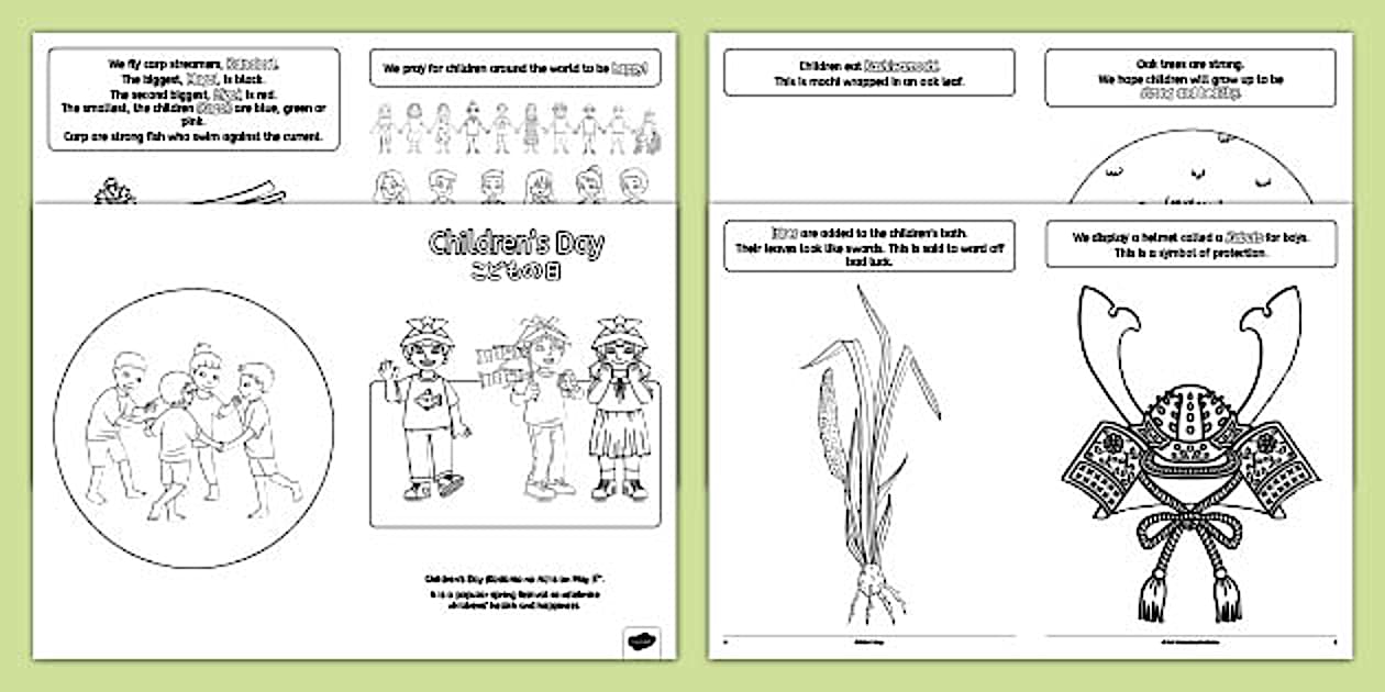 Children's Day Coloring Booklet (teacher made) - Twinkl