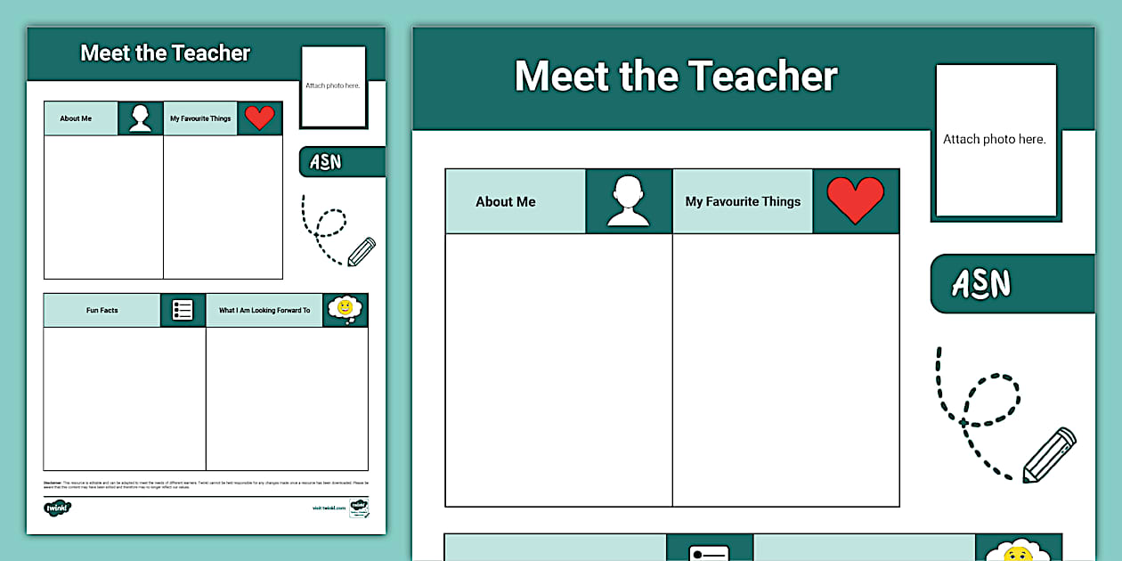 Meet the Teacher Editable Letter Template (teacher made)