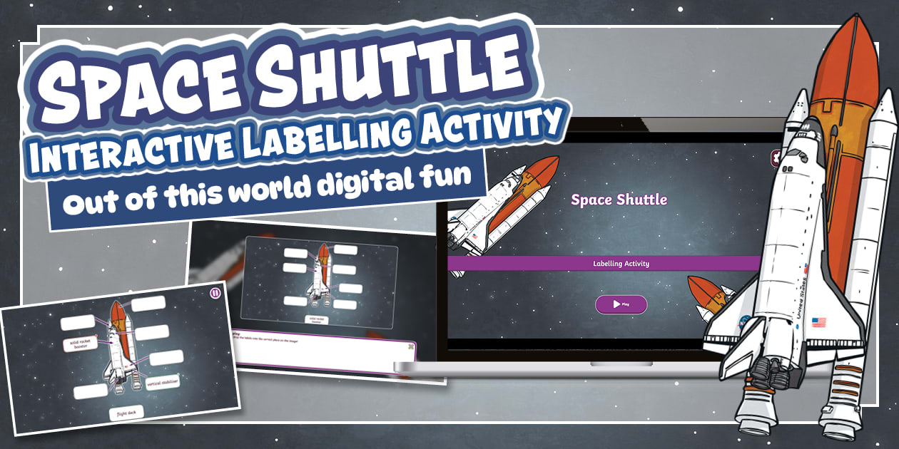 Space Shuttle Interactive Labelling Activity