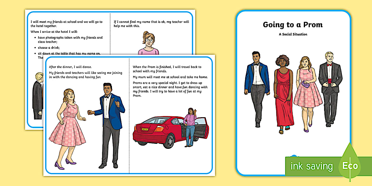 Going to a Prom/Formal (For Boys) Social Situation - Twinkl