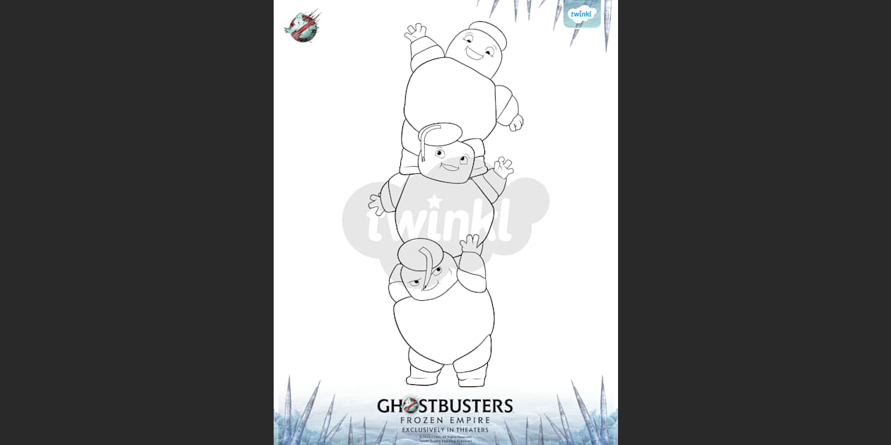 ghostbusters 2 logo coloring page