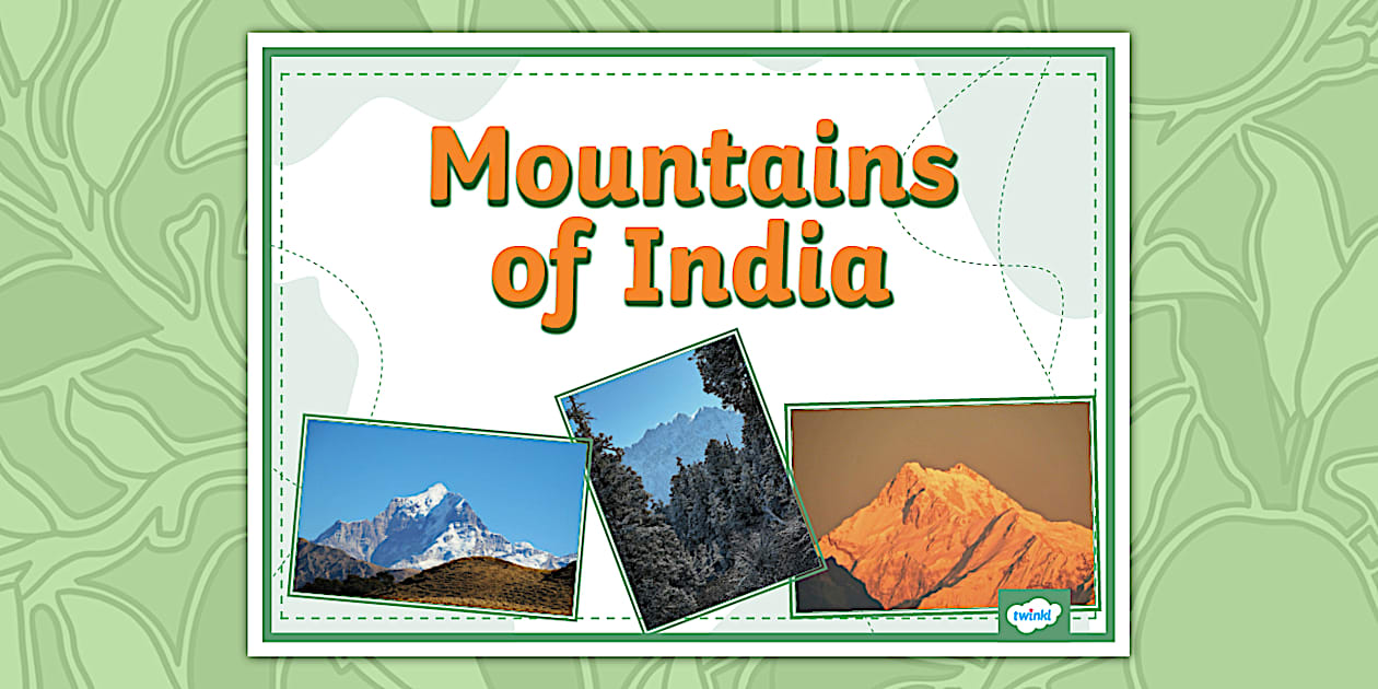Mountains of India Photo Display Poster