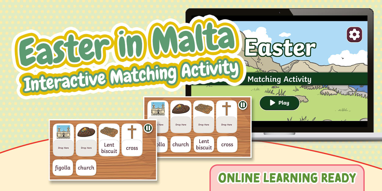 Easter in Malta Interactive Matching Activity