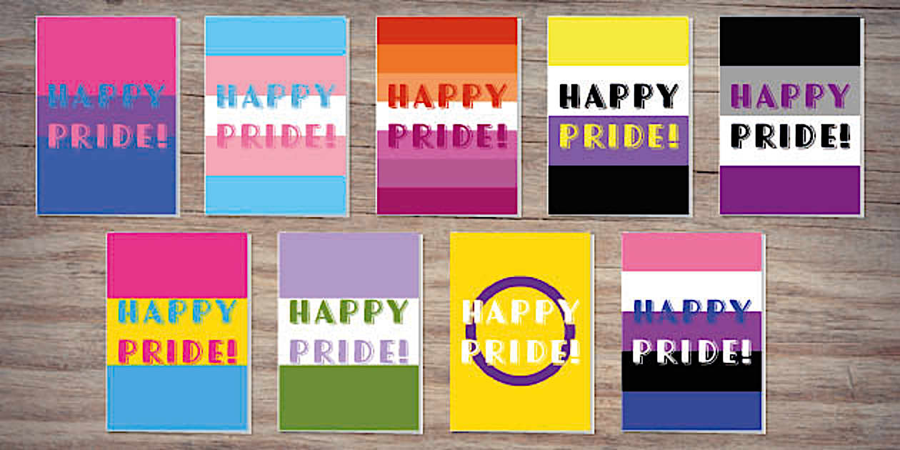 Pride Flag Card Pack | Twinkl Party (teacher made) - Twinkl