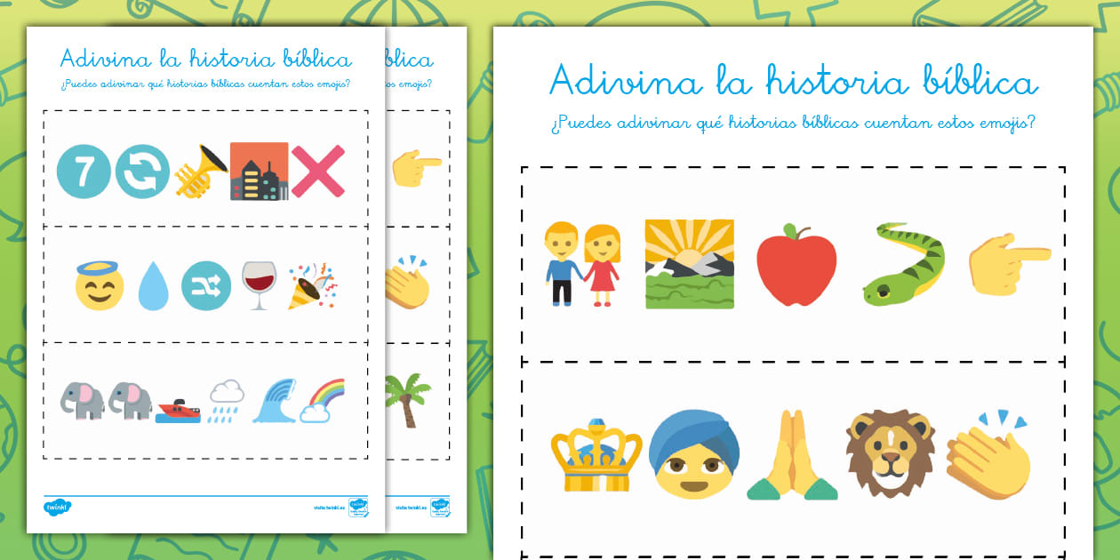Juego: Adivina la historia de la Biblia (teacher made)