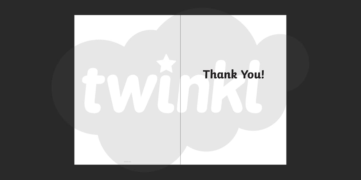 thank you card template tes