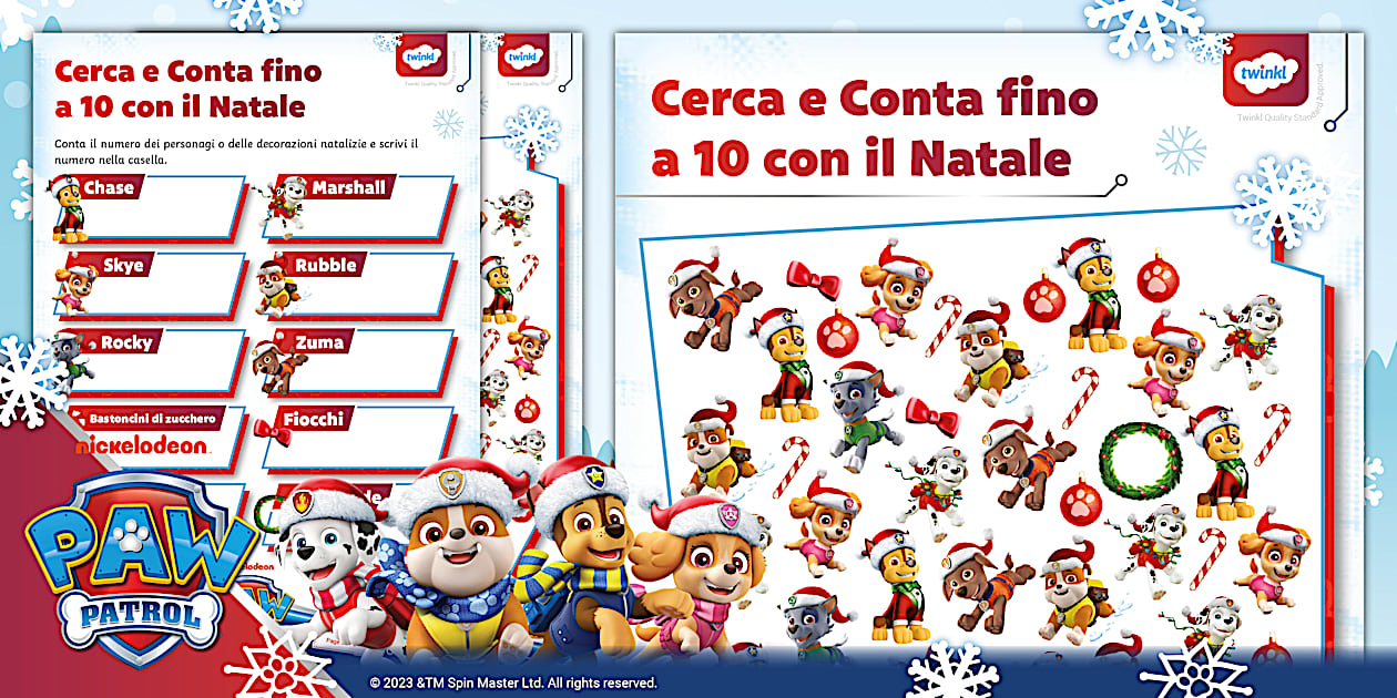 paw patrol - missione natale