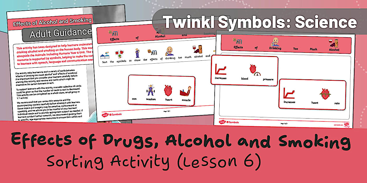 Twinkl Symbols: Science: Year 6: Alcohol and Smoking