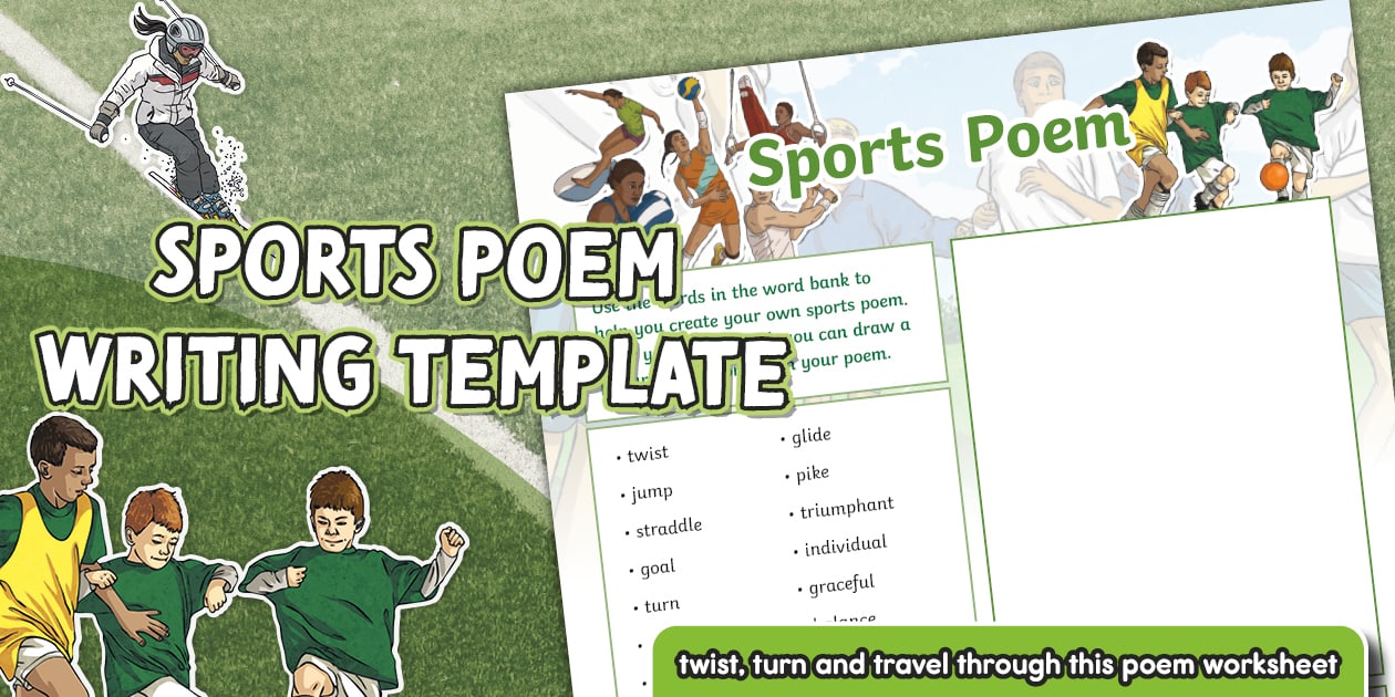 Sports Writing Template Example Sports Poem Writing Template