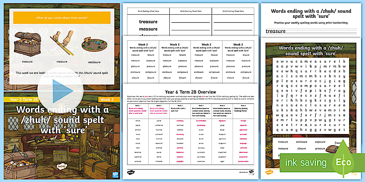 Year 3 Term 3B Week 2 Spelling Pack (teacher made) - Twinkl